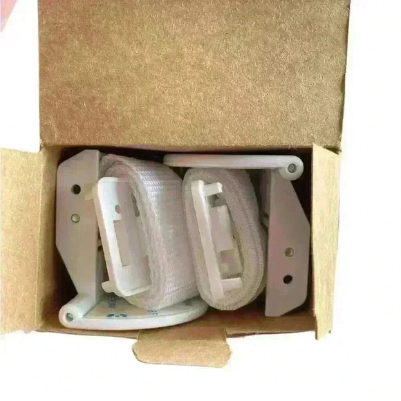 QDOS Zero-Screw Furniture Anti-Tip Kit SecureHooks Holds up to 200 lbs. WHITE - Picture 2 of 6